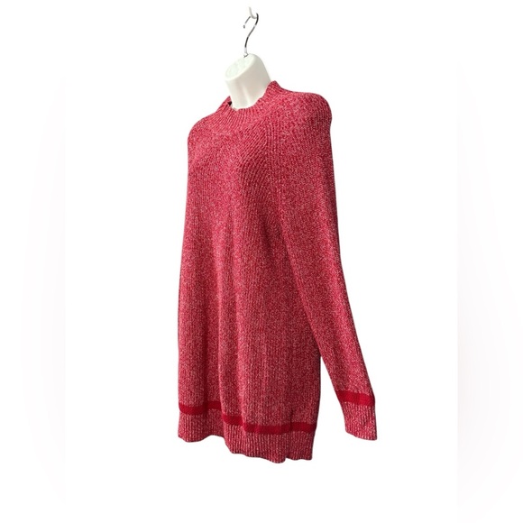 NWOT, HYBA, Knit Sweater Dress, Medium, Red & White 🧶 - Picture 5 of 9